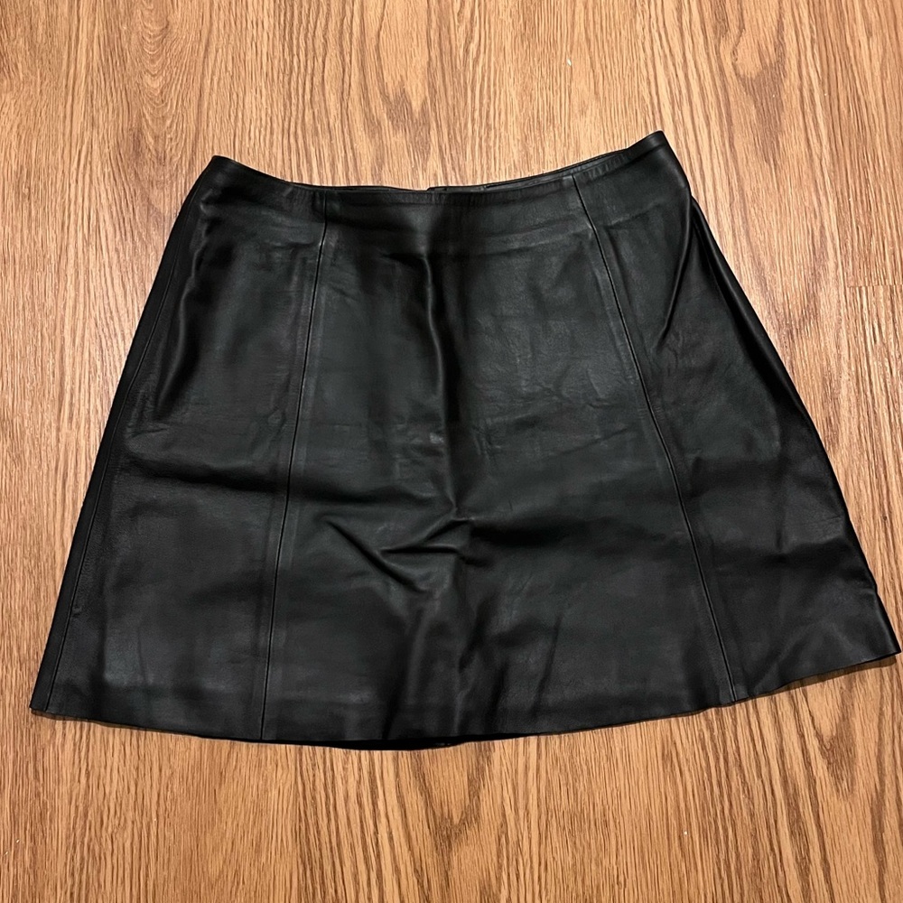 Veda Leather Mini Skirt